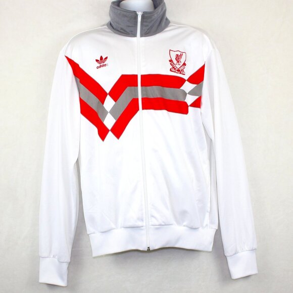 Rare Retro Adidas Liverpool Soccer Football Club Track Jacket Mens XL - Picture 1 of 8